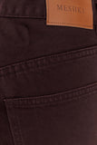 Mannon Mid Rise Denim Jeans Chocolate