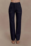 Clarrissa High Rise Jeans Washed Indigo Blue