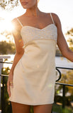 Fran Gold Sequin Contrast Party Mini Dress