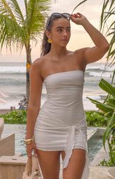Hadlee White Strapless Mini Dress