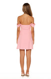 Zoella Pink Off The Shoulder Crepe Mini Dress