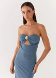Coast Is Clear Maxi Dress Coastal Blue