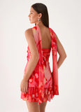 Manon Scarf Mini Dress Sun Blushed Bloom