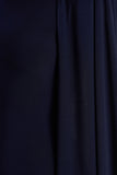 Mimi Navy High Neck Maxi Dress With Cape Sleeve Detail
