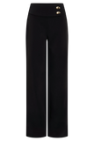 Lindie Straight Leg Suiting Pants Black