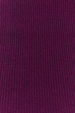 Diya Ribbed High Waisted Pants With Wire Hem Plum