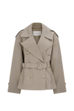 Alden Short Trench Jacket Pebble