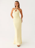 Instant Attraction Maxi Dress Yellow