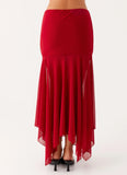 Dionne Maxi Skirt Red