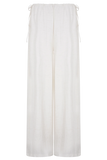 Callum Drawstring Straight Leg Pants White