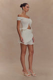 Haisley Off Shoulder Knit Top Ivory