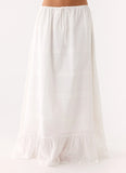 Lior Cotton Maxi Skirt White