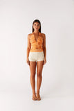 Atlanta Sequin Halter Top Orange