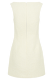 Angela Textured Boucle Mini Dress Ivory