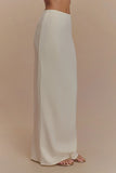 Eris Scuba Jersey Maxi Skirt Ivory