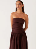 Carmel Maxi Dress Brown