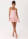 Loulette Mini Dress Porcelain Rose