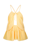 Korra Chiffon Halter Top Butterscotch