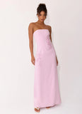 Monelise Strapless Maxi Dress Pink