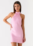 Keena Scarf Mini Dress Pink