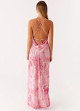 Tara Maxi Dress Pink Print
