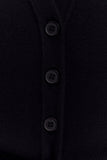 Alexia Buttoned Oversized Cardigan Black
