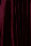 Mina Burgundy Velvet And Satin Bandeau Skater Mini Dress