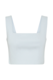 Josephine Crop Top With Open Back Ice Blue