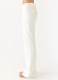 Weiss Low Rise Suiting Pants White