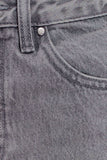 Georgette Mid Rise Paneled Denim Jeans Grey