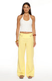 Alamara Yellow Floral Detail Wide Leg Pants PRE ORDER