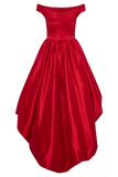 Amelia Bubble Maxi Dress Ruby Red