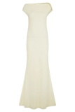 Kinsley Slinky Maxi Dress With Hardware Ivory