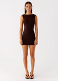 Radia Mini Dress Chocolate
