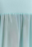 Deanne Bandage And Chiffon Knit Maxi Dress Blue