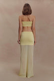 Tanyel Knit Bandeau Top Lemon
