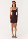 Kayla Mini Dress Chocolate