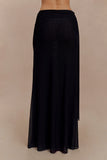 Arna Mesh Maxi Skirt Black