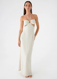 Laid Bare Maxi Dress Desert Stripe