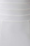 Elan Stretch Crepe Maxi Dress White