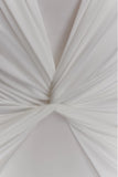 Mirren Strapless Slinky Maxi Dress White