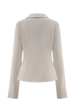 Annalee Cotton Beaded Tie Shirt White