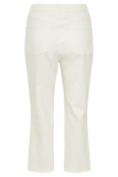 Mary Denim Capris White