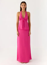 Ashlea Maxi Skirt Fuchsia