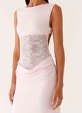 Love Tease Maxi Dress Baby Pink