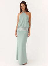 Marcie Halter Maxi Dress Mint