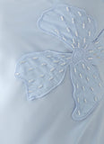 Sassafras Beaded Flower Strapless Maxi Dress Blue