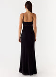 Opulent Maxi Dress Black