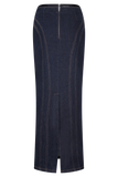 Alma Denim Maxi Skirt Indigo Blue