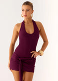Vedetta Mini Dress Plum